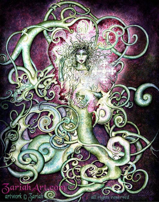 mermaid mother&child -by Zariah